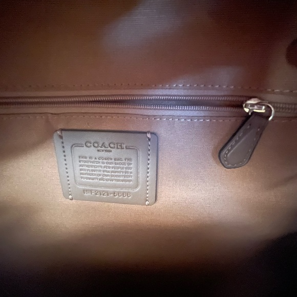 Coach backpack, cream with black back, excellent condition. Used only once. - Picture 7 of 11